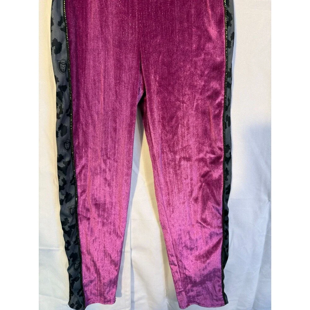 Monster High Doll Girl's Costume Jumpsuit L Large Purple Gold Cosplay Dress Up